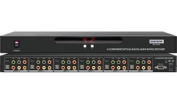 4x2 COMPONENT-DIGITAL-OPTICAL-AUDIO MATRIX SWITCHER