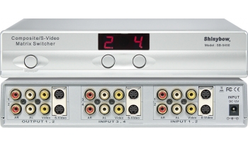 4x2 S-VIDEO•COMPOSITE VIDEO•AUDIO MATRIX SWITCHER