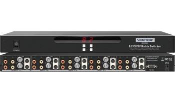 8x2 S-VIDEO•VIDEO(BNC)•AUDIO MATRIX SWITCHER