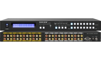 8x8 COMPOSITE VIDEO•AUDIO MATRIX SWITCHER