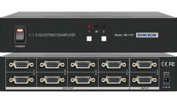 2x1:8 VGA SWITCHER DISTRIBUTION AMPLIFIER