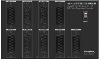 1x8 SCART DISTRIBUTION AMPLIFIER