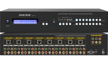 8x8 COMPONENT-DIGITAL-AUDIO CAT5 MATRIX SWITCHER  