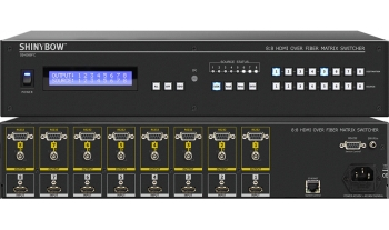 8:8 HDMI Over Fiber Matrix Switcher