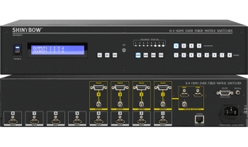 8:4 HDMI Over Fiber Matrix Switcher