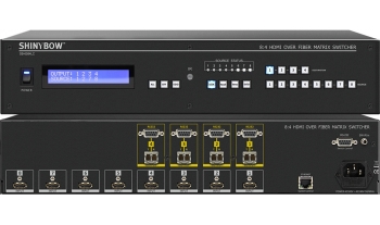 8:4 HDMI Over Fiber Matrix Switcher