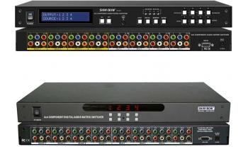 4x4 COMPONENT-DIGITAL-AUDIO MATRIX SWITCHER  